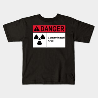 Sign - Danger Contaminated Area Kids T-Shirt